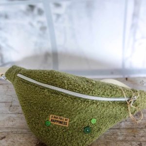 Sac banane Fourrure kaki