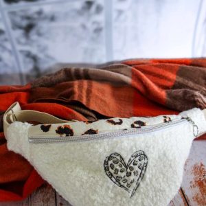 Sac banane Coeur Léopard "Collection Cocon"