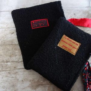 Pochettes à livre Fourrure noire