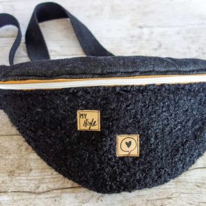 Sac banane Fourrure noire