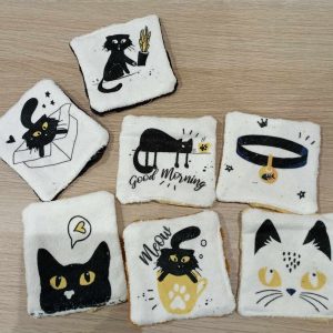Lingettes de toilettage douces et écoresponsables pour chats et chiens : "Vie de chat"