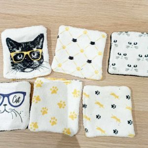 Lingettes de toilettage douces et écoresponsables pour chats et chiens : "Cool cats"