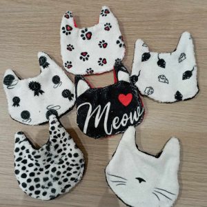 Lingettes de toilettage douces et écoresponsables pour chats et chiens : "Love cat"