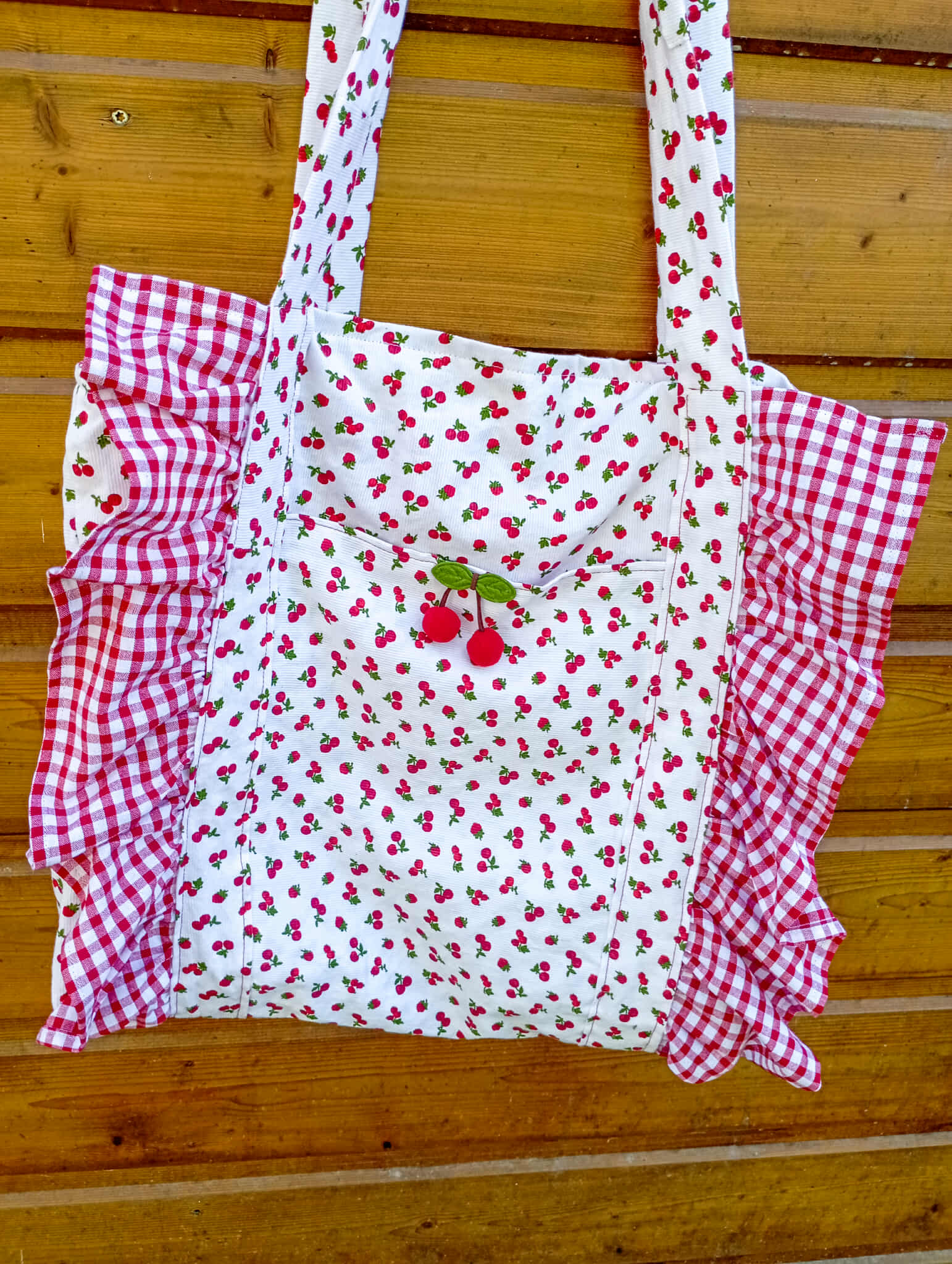Totebag, sac, rangement, rouge, tissu récupéré, chutes de tissu, Atelier Sa'Coud (3)