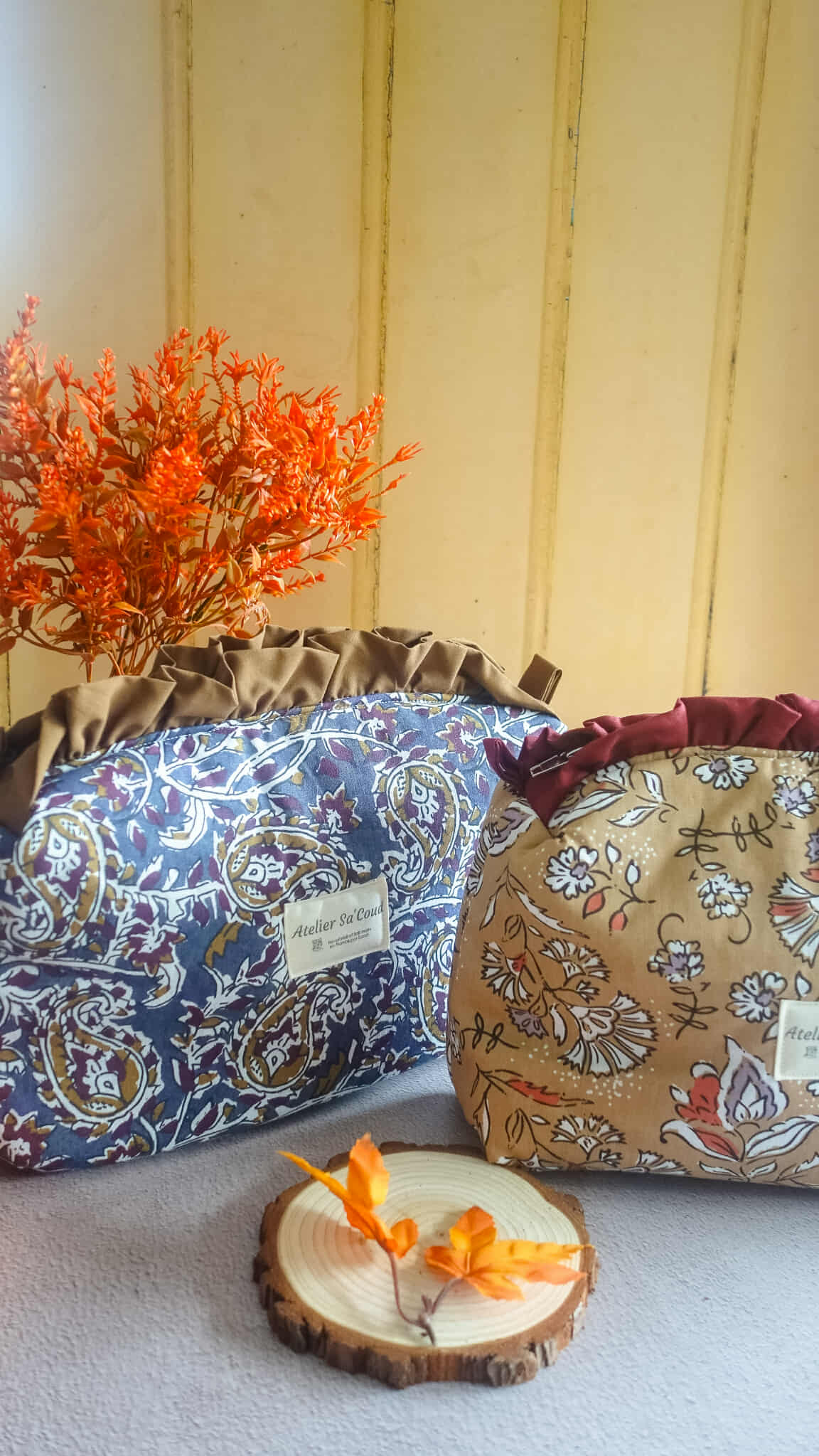 Trousse, rangement, organisation, salle de bain, automne, Atelier Sa'Coud (1)