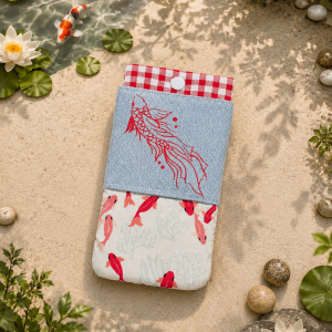 Etui à lunettes poissons : chutes de tissus